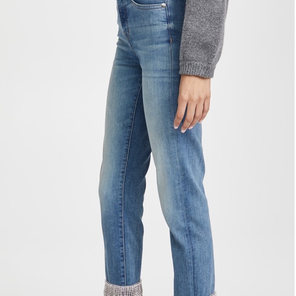 NWT $498 Veronica Beard Jean 28 Straight Ryleigh Pants with Fringe Rhinestones - Picture 4 of 6